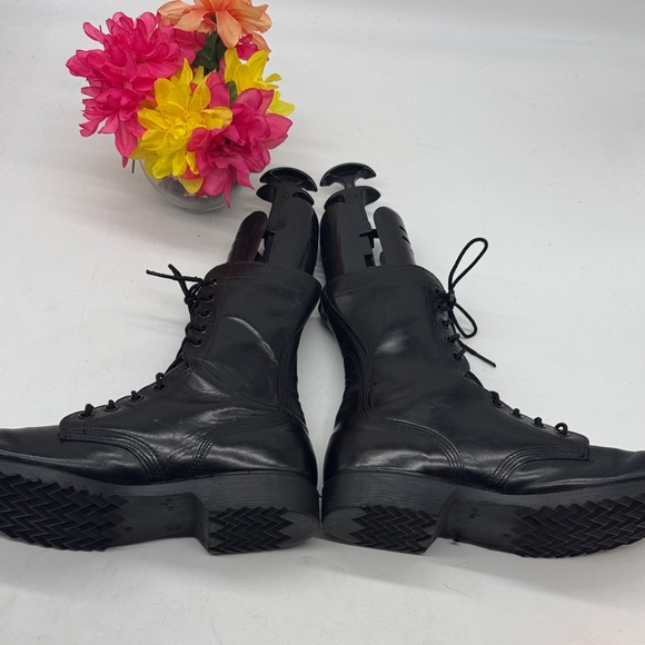 Original Issue Black Military Combat Boots Size 11.5N TB8350 - Picture 9 of 16